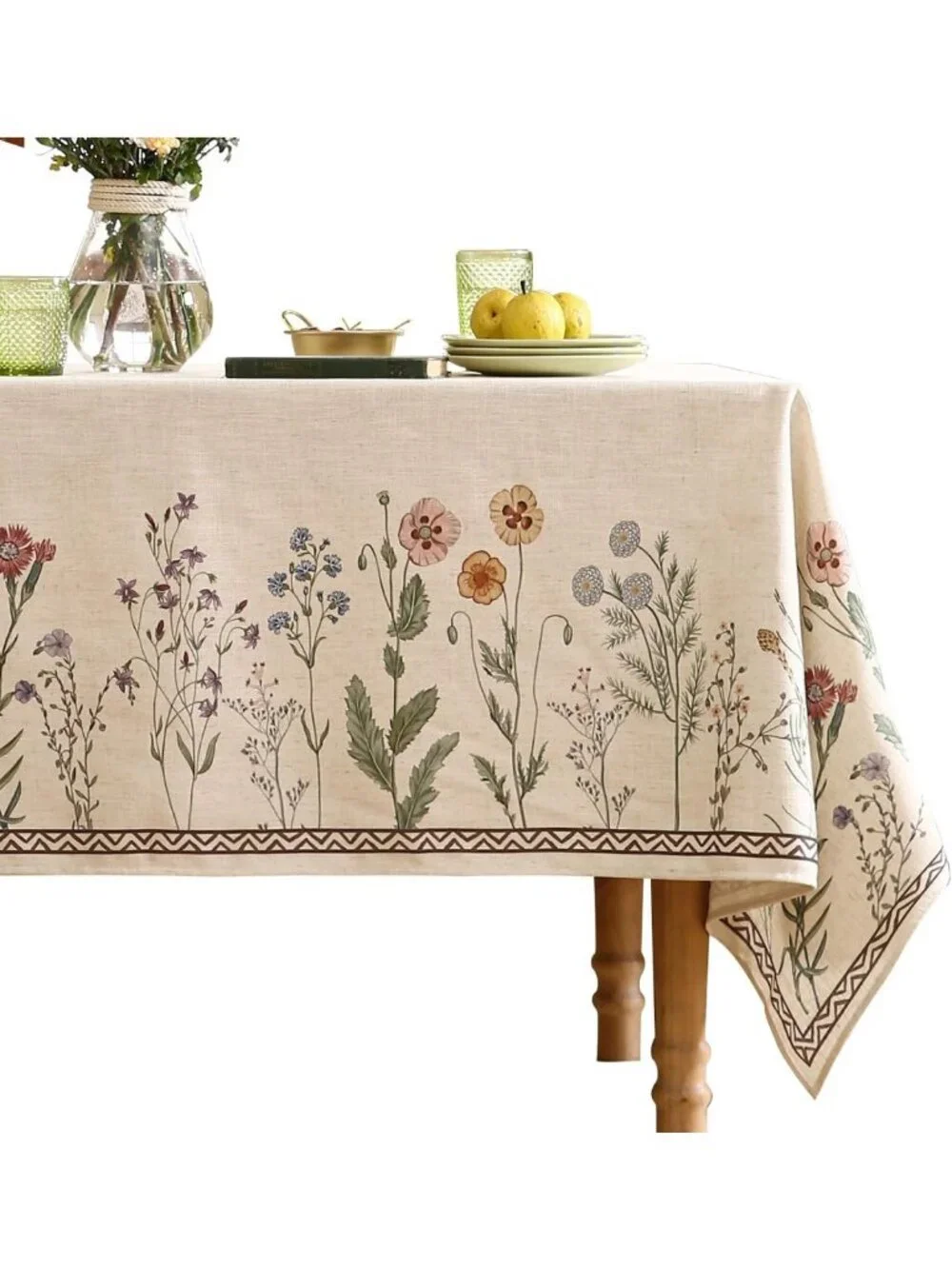 Linen Small Square Tablecloth 55